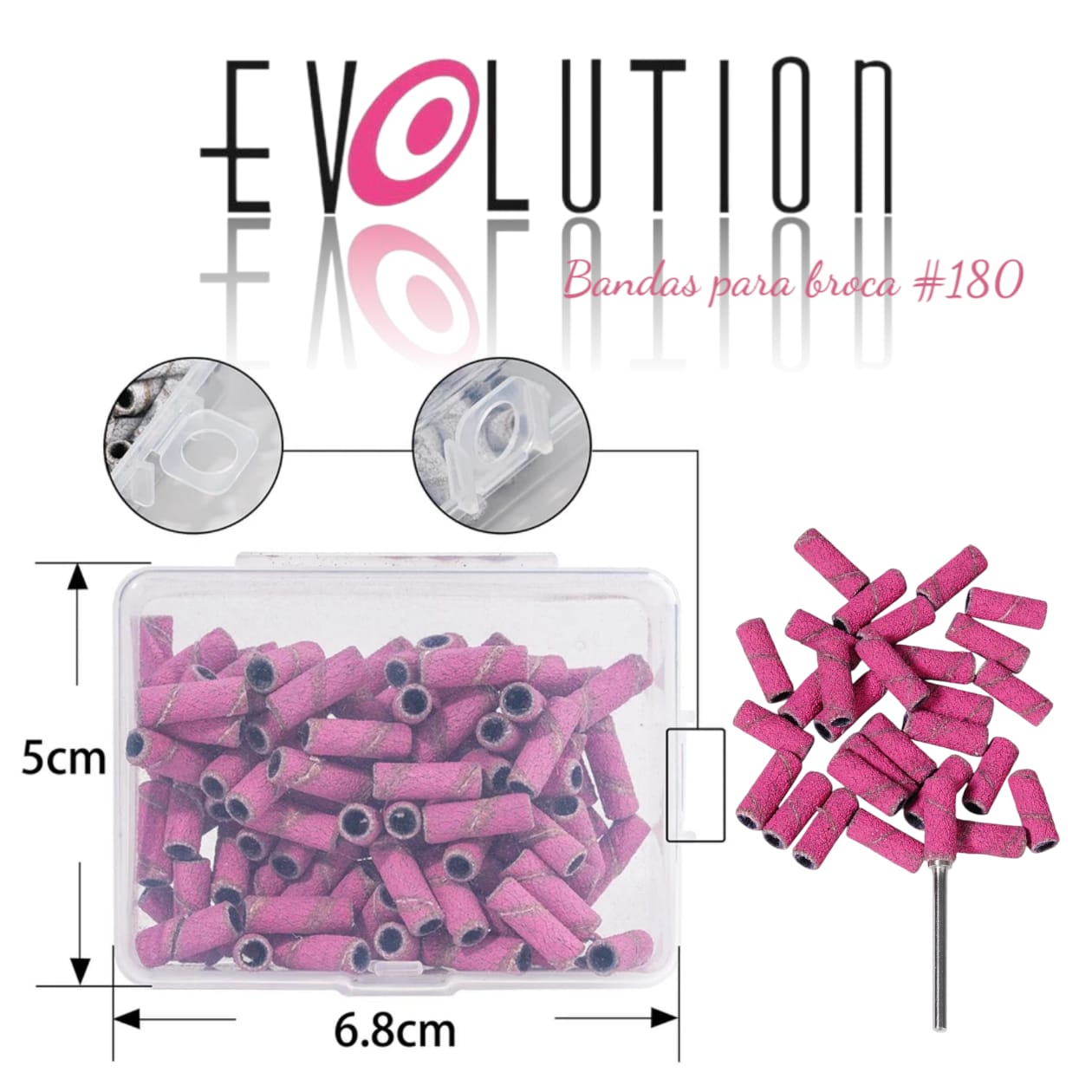 BANDAS PARA BROCAS 180 FUCSIA