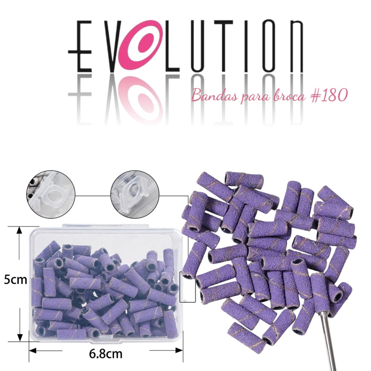 BANDAS PARA BROCAS 180 MORADO