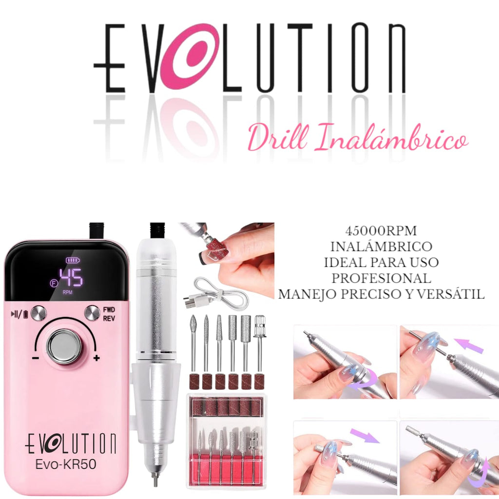 DRILL INALAMBRICO EVO-KR50 EVOLUTION ROSA