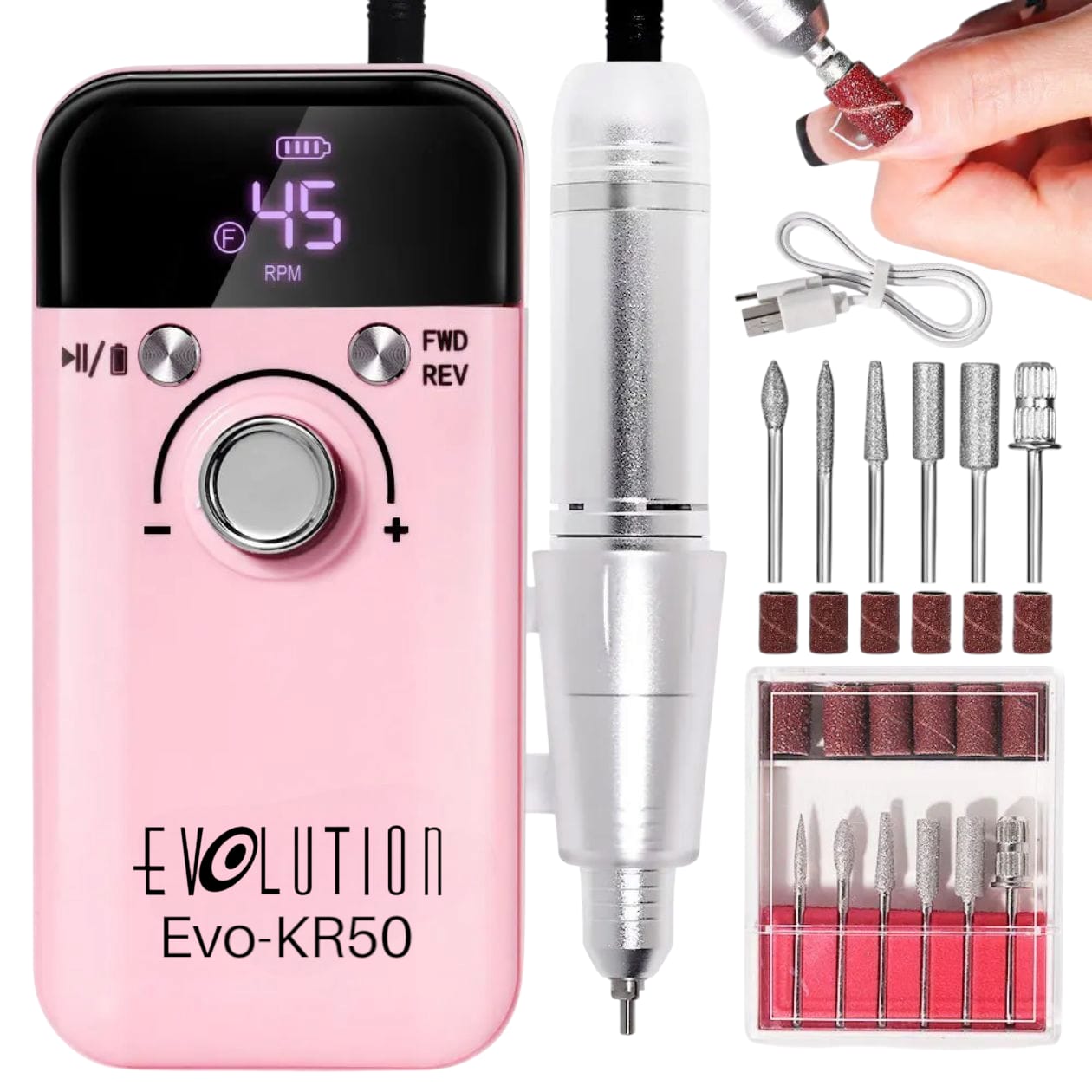 DRILL INALAMBRICO EVO-KR50 EVOLUTION ROSA