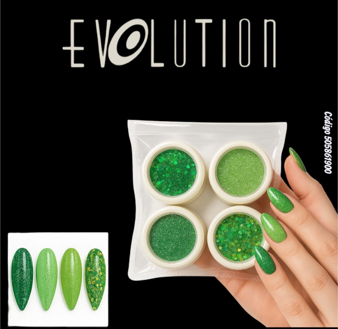 GLITTERS VERDES 6 UND