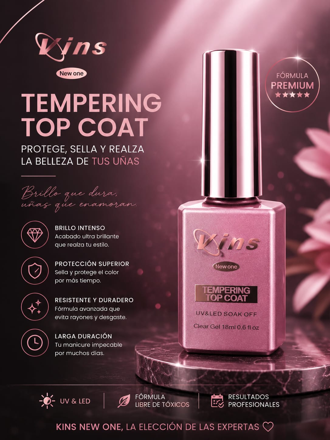 TOP COAT TEMPERADO VINS 18ML