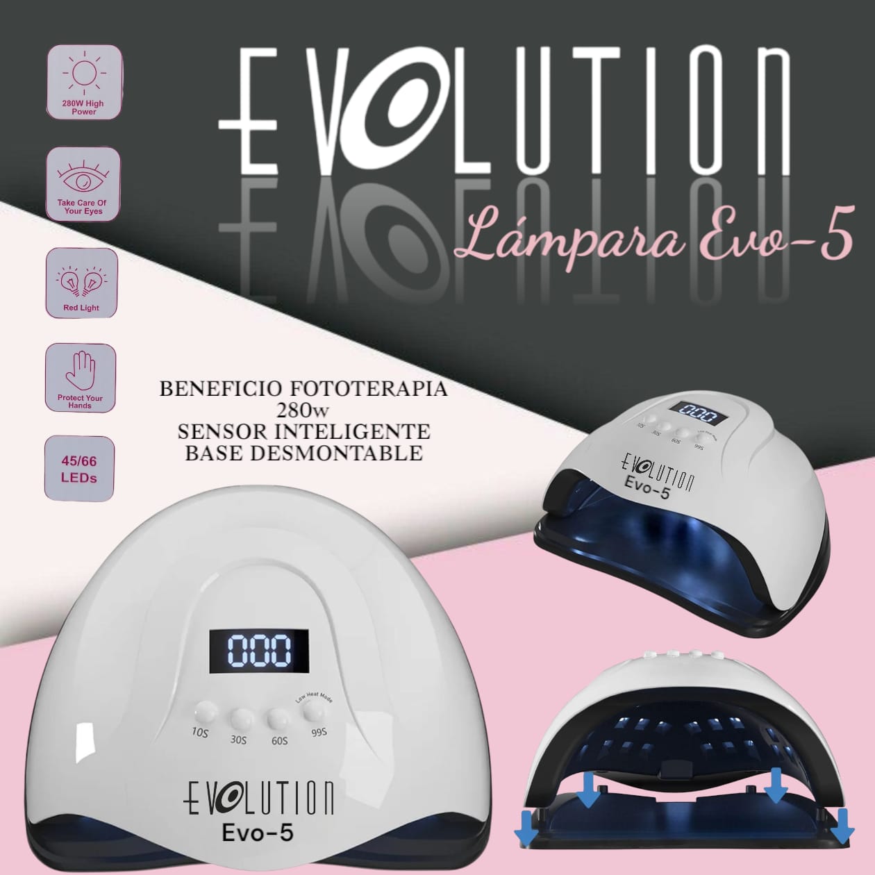 LAMPARA EVO-5 DE LUZ FOTOTERAPIA EVOLUTION