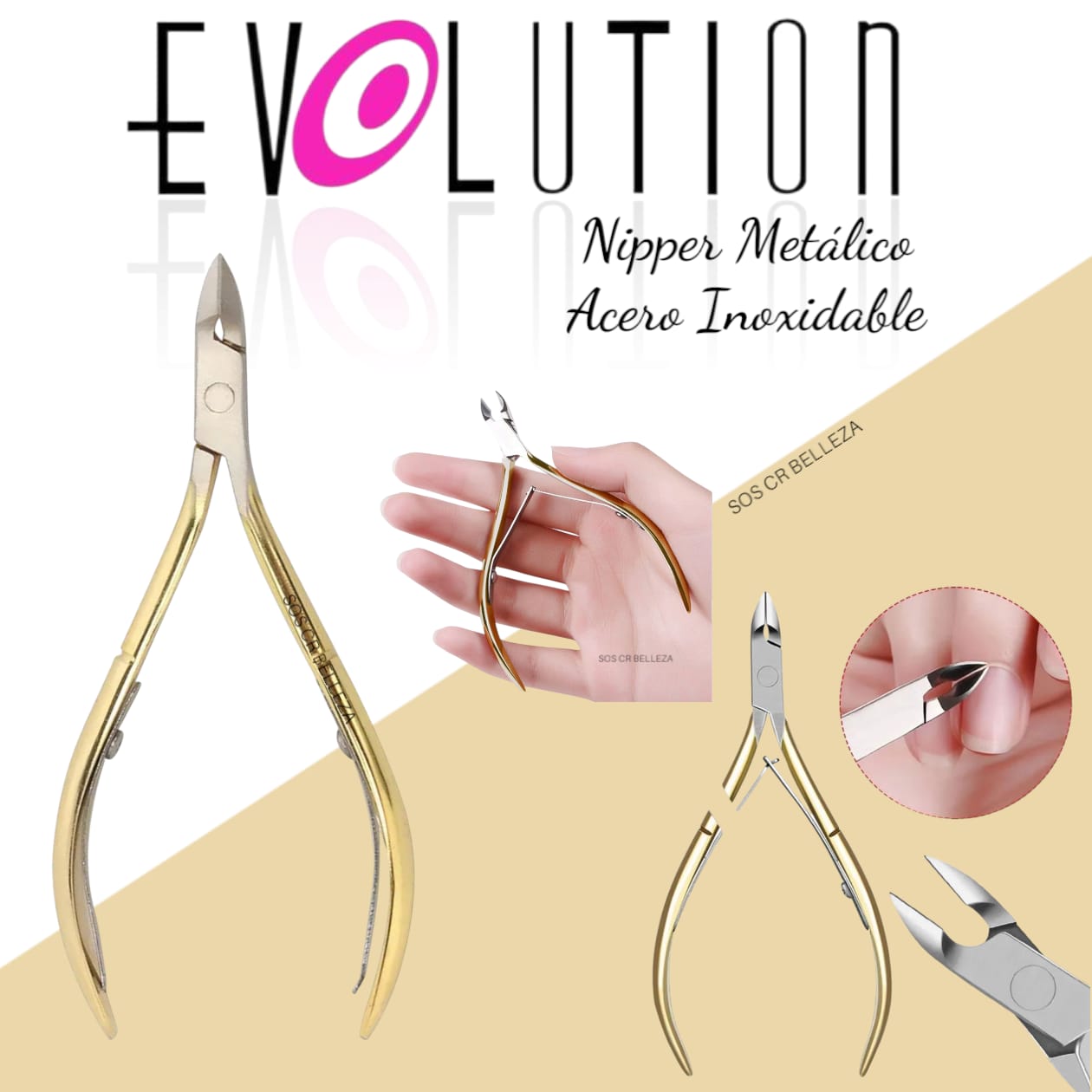 NIPPER METALICO ACERO INOXIDABLE