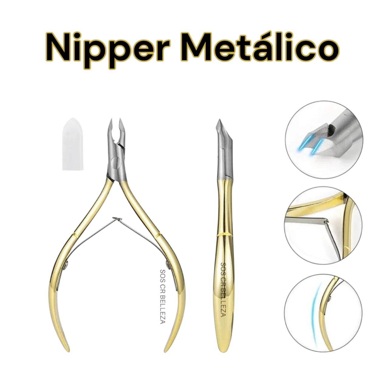 NIPPER METALICO ACERO INOXIDABLE
