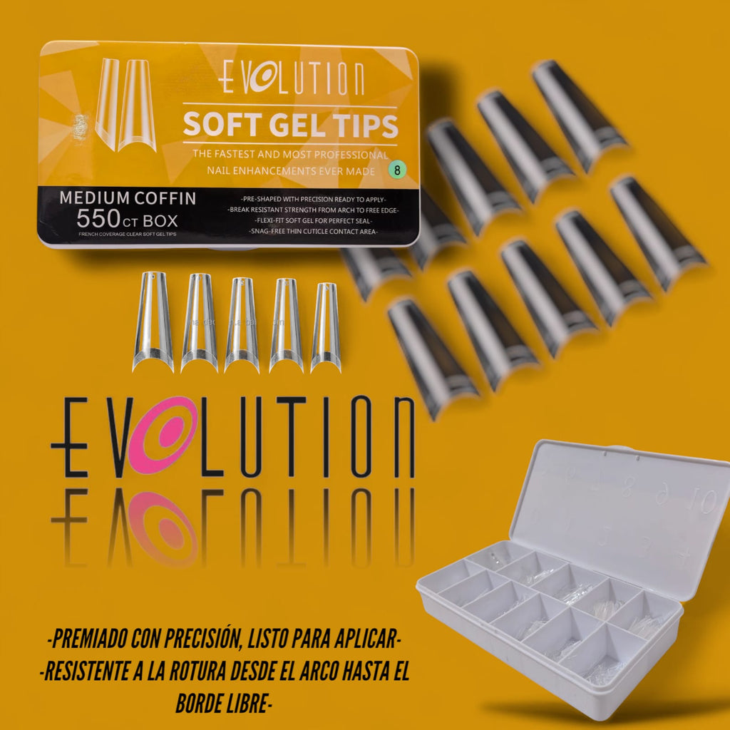 UÑAS DE GEL PUNTA MEDIANO 550UD