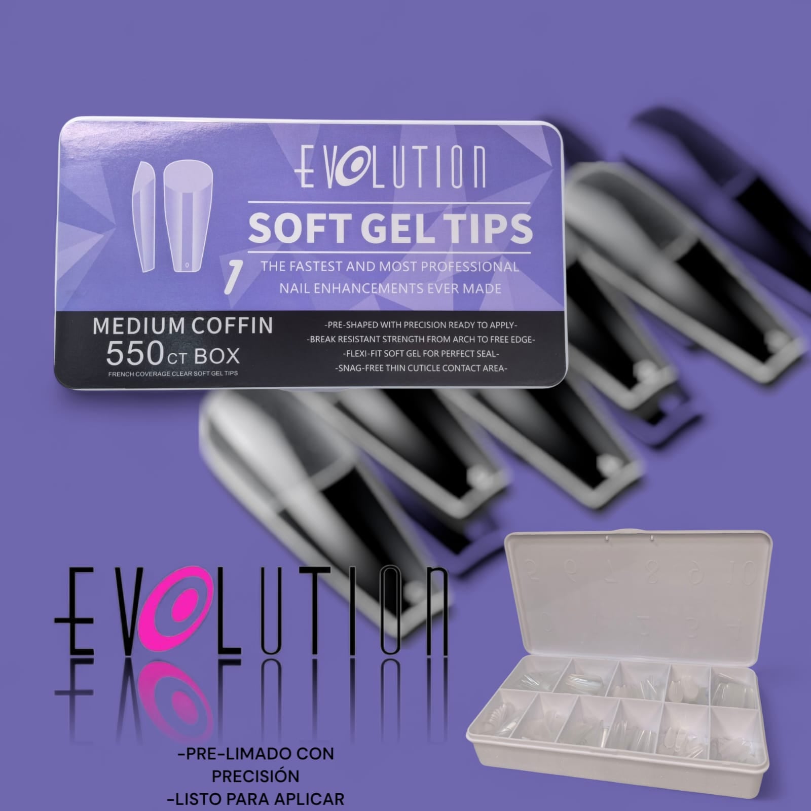 UÑAS DE GEL MEDIANO 550UD