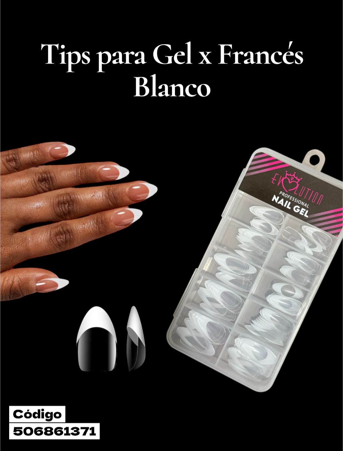 TIPS GEL X FRANCES BLANCO