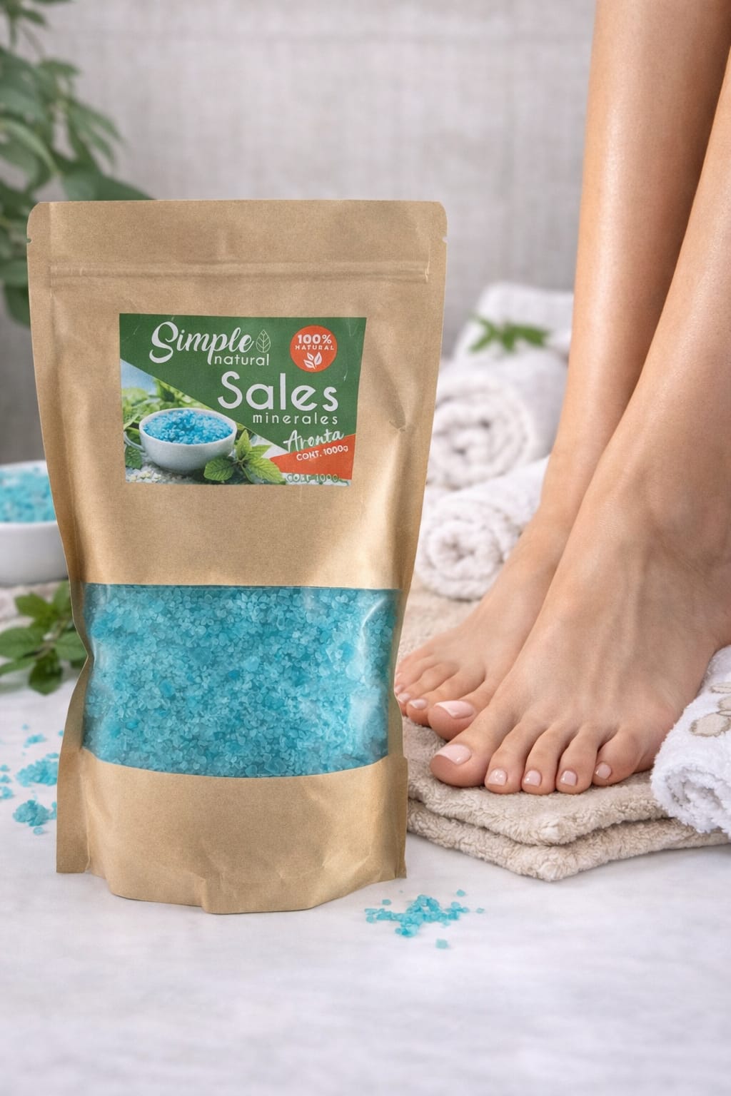 SALES MINERALES MENTA 1000G SAMPLE NATURAL