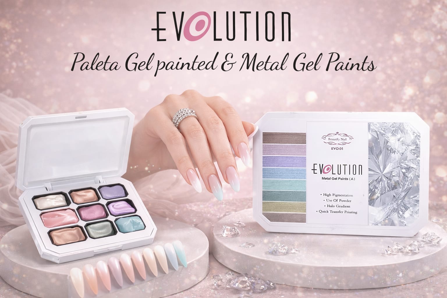 PALETA GEL PAINTED (EVO:01) EVOLUTION