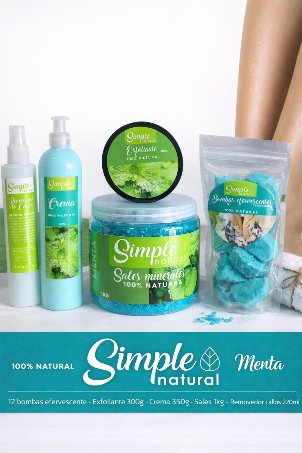 KIT PEDICURE MENTA SAMPLE NATURAL GRANDE