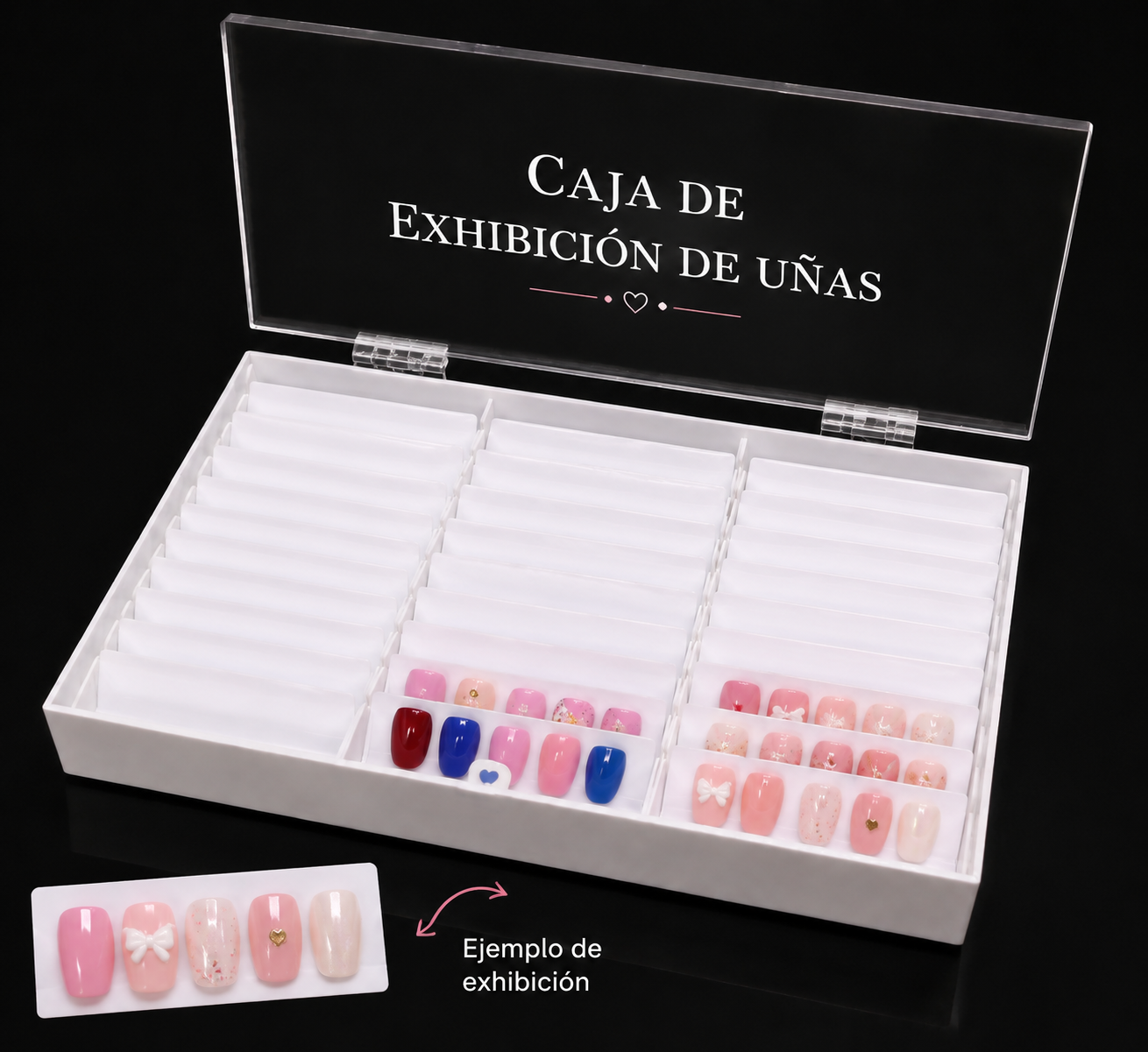 CAJA EXHIBICIÓN DE UÑAS
